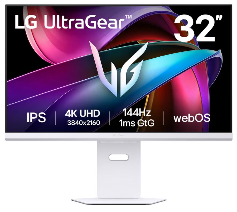 LG UltraGear 32" 4K IPS 144Hz 1ms (GtG) White Gaming Monitor