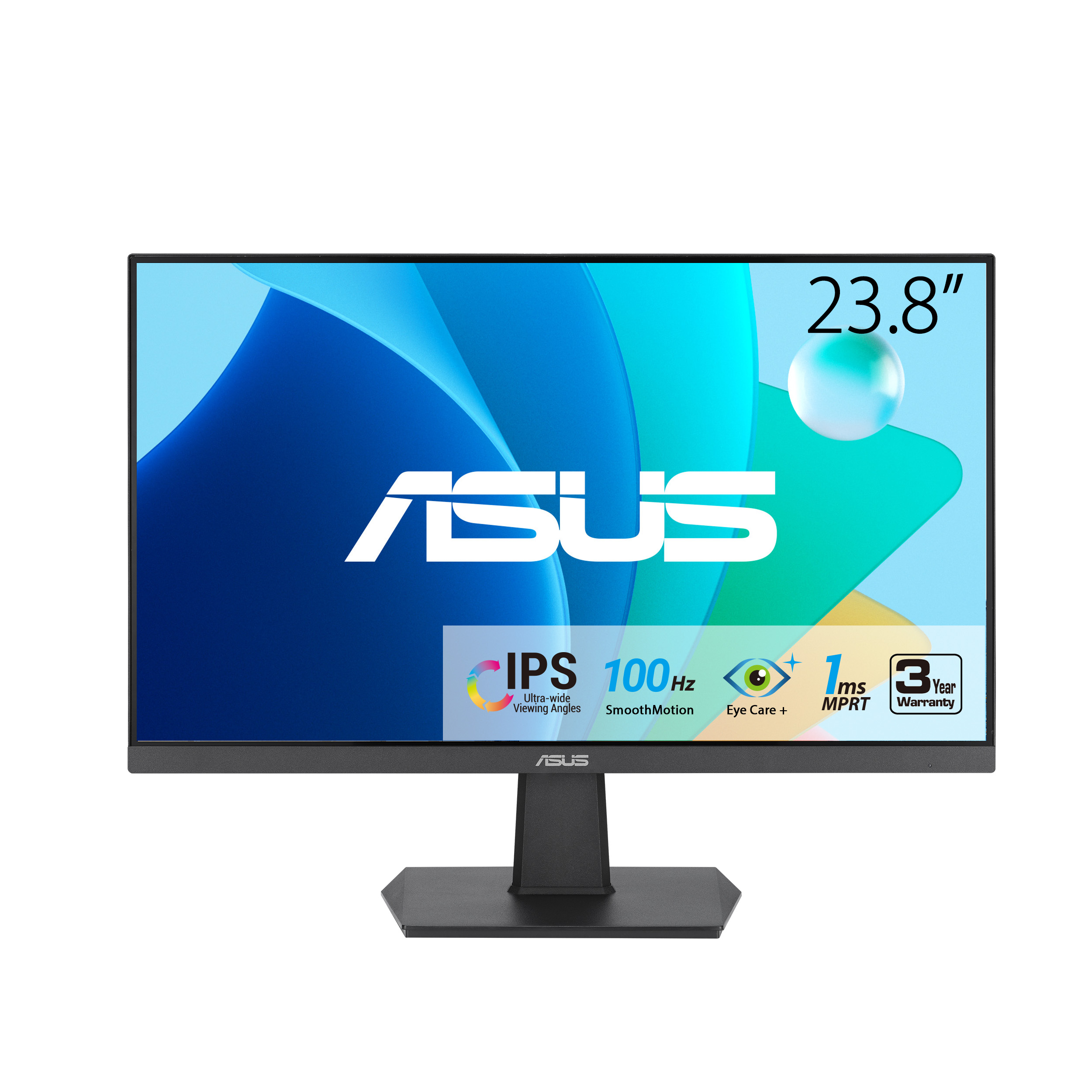 ASUS  24", IPS, FHD, Frameless, 100Hz, Adaptive-Sync 1ms Monitor