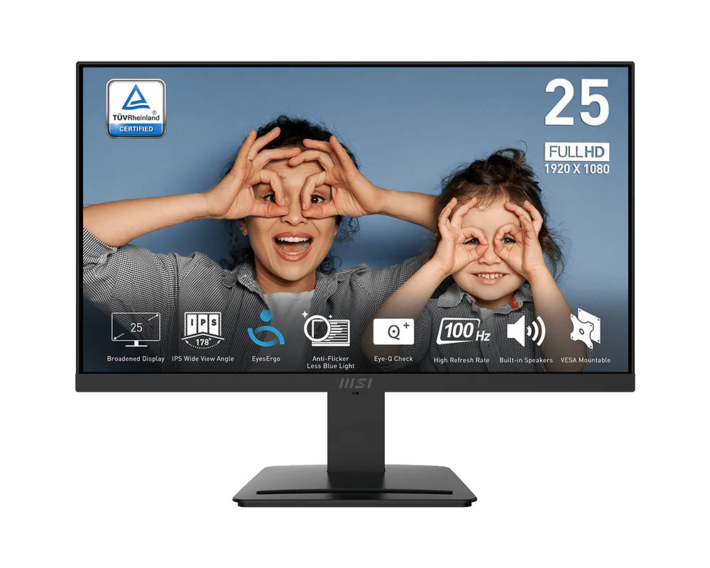 MSI PRO 24.5 po 1920 x 1080 FHD IPS 100Hz Moniteur