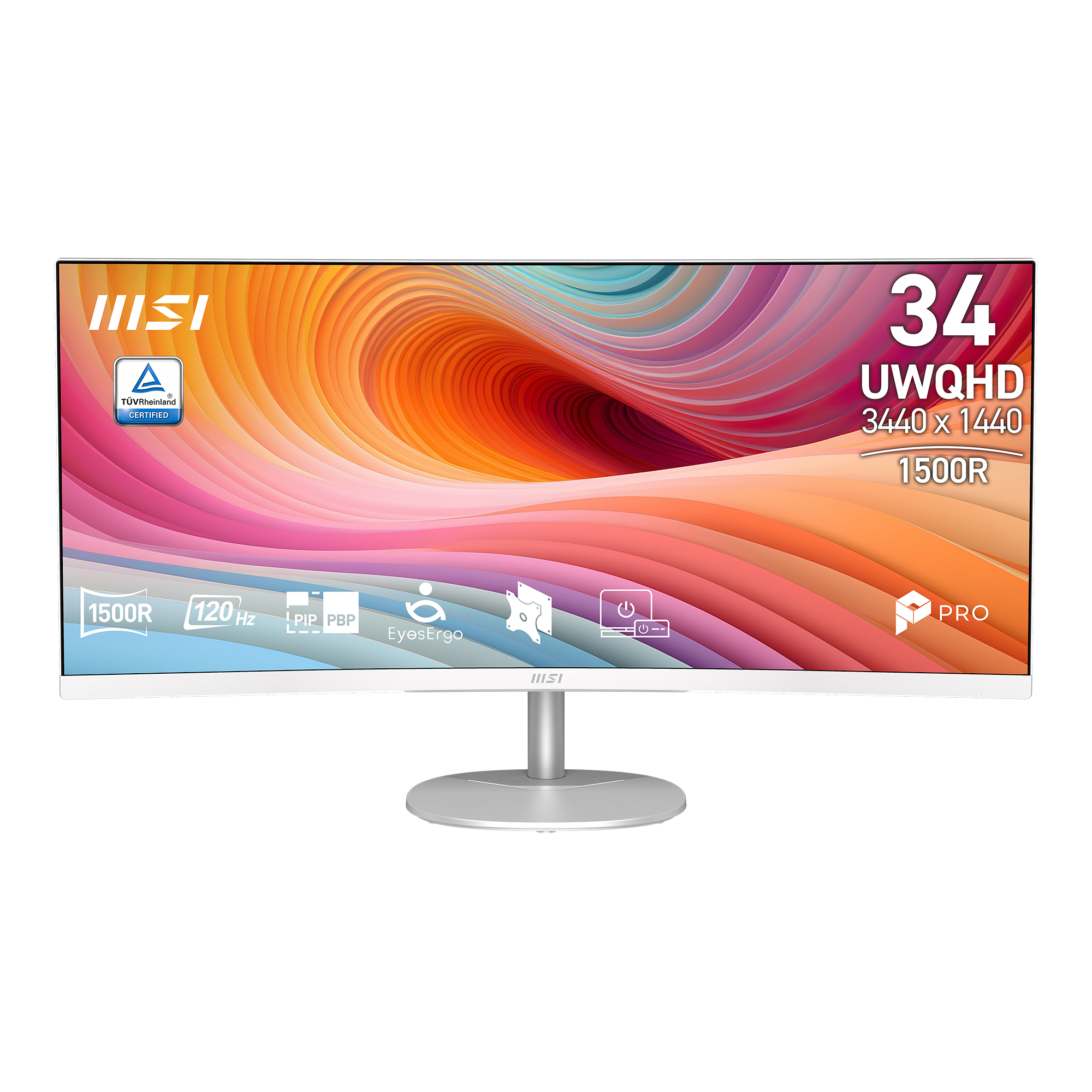 MSI PRO 34" 3440 x 1440 UWQHD VA 120Hz Curved Business Monitor