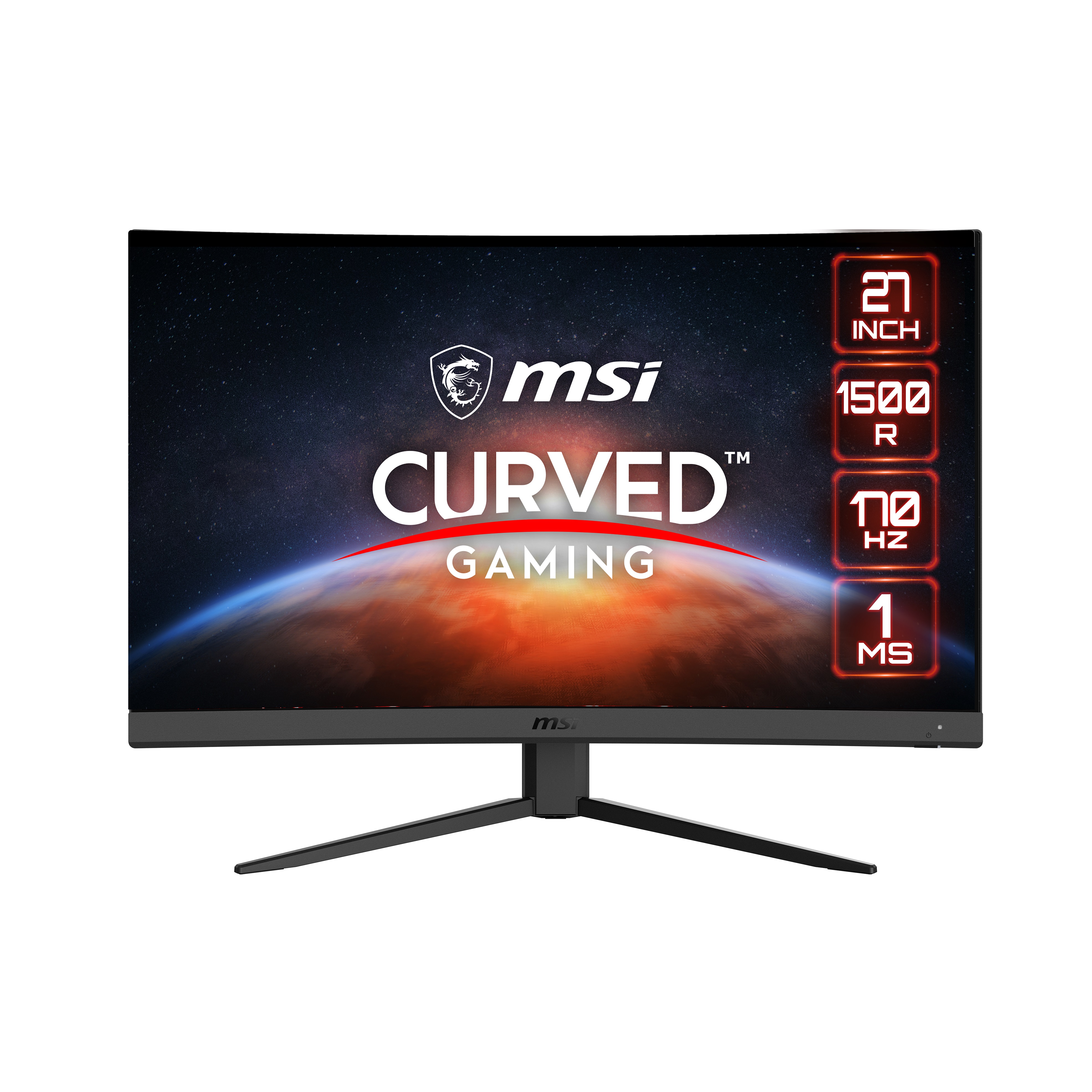 MSI G27CQ4 E2 27" 16:9 Curved 1500R , 170Hz 1ms, QHD, Gaming Monitor