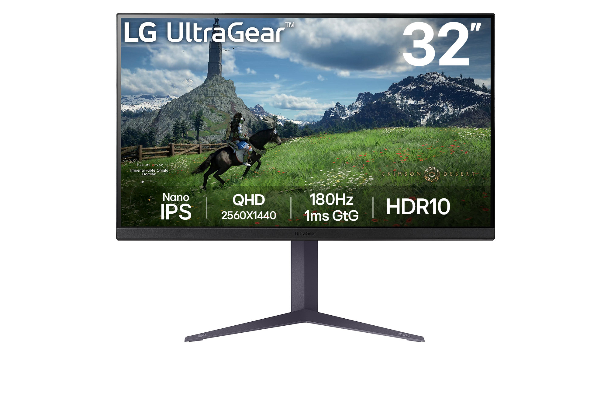 LG UltraGear 32" QHD 2560x1440 IPS 180Hz 1ms Gaming Monitor
