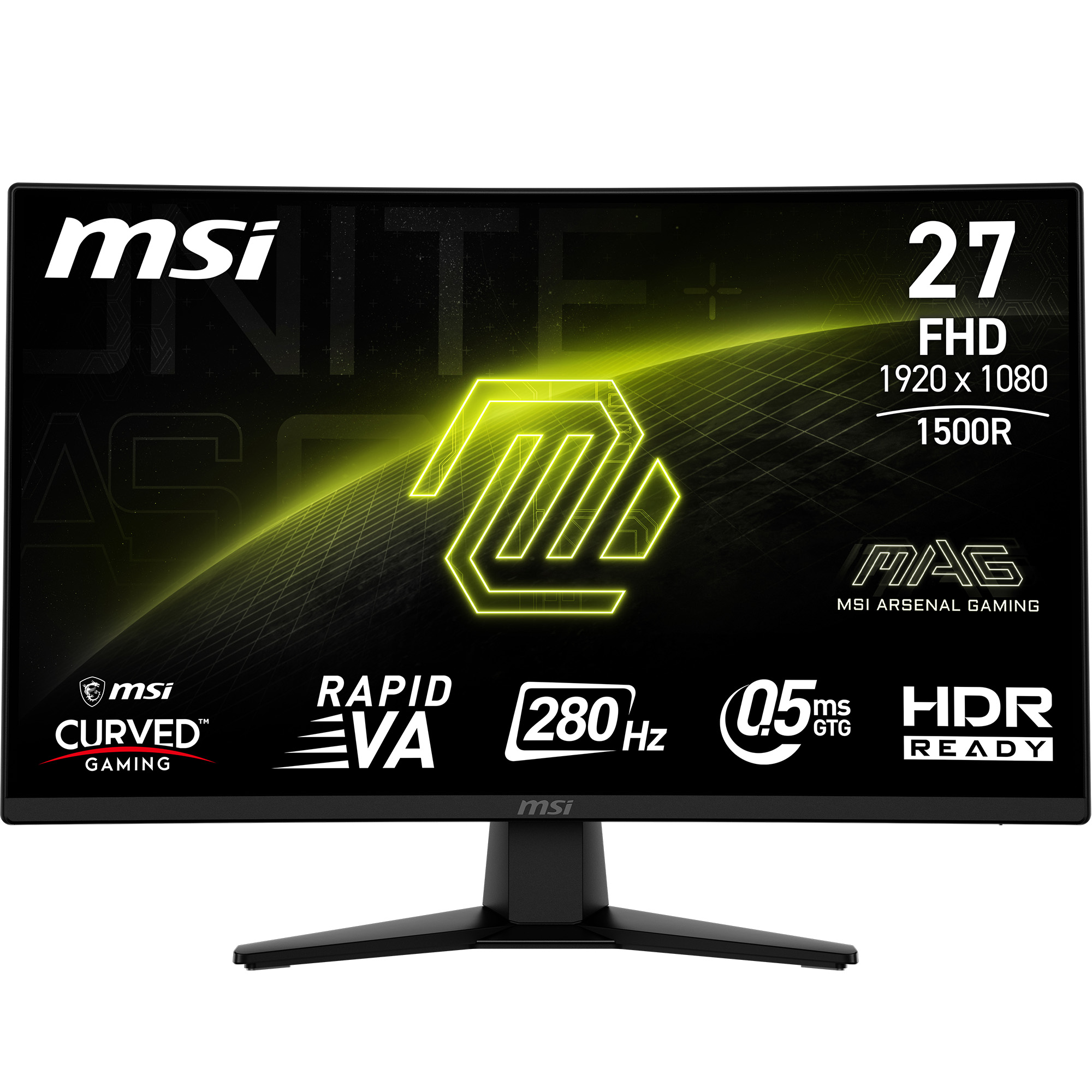 MSI MAG 274CXF 27" FHD incurvé Rapid VA 280Hz 0.5ms  Moniteur de jeu