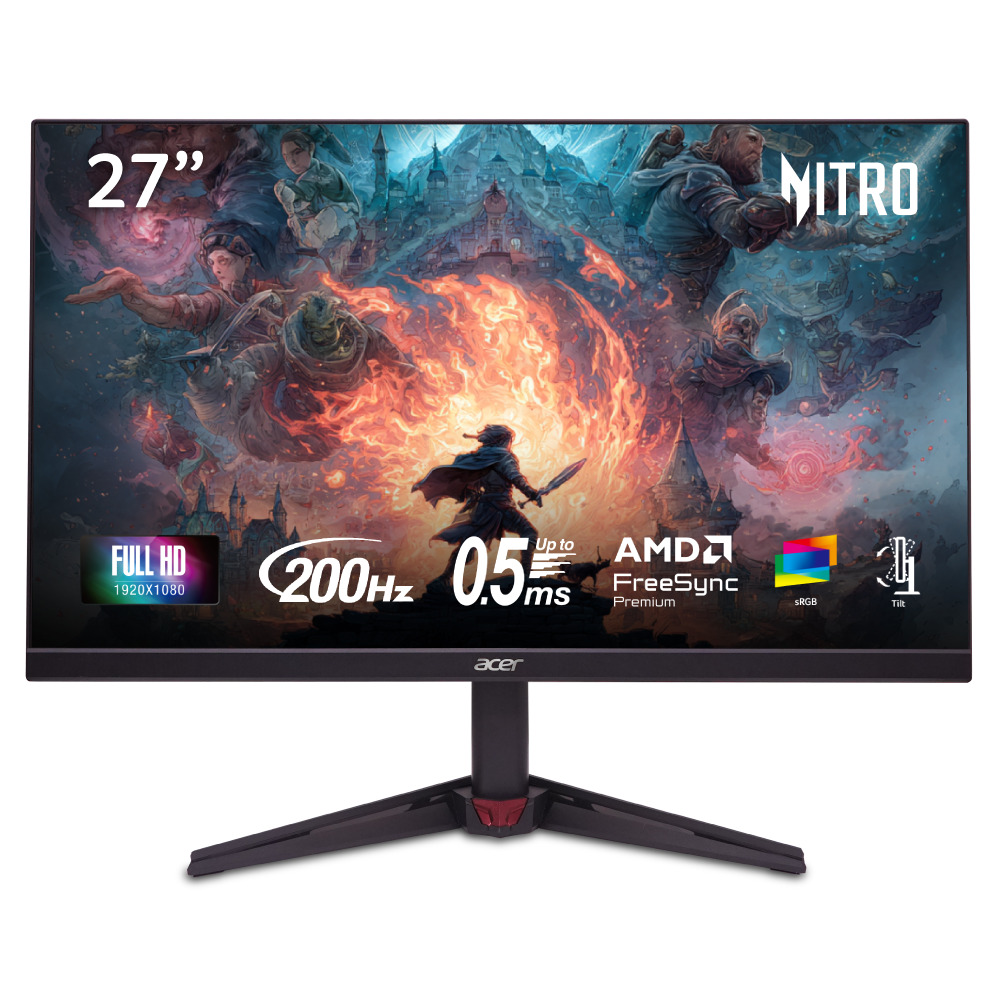 Acer Nitro VG270 27" 1080P IPS 200Hz 0.5ms Gaming Monitor