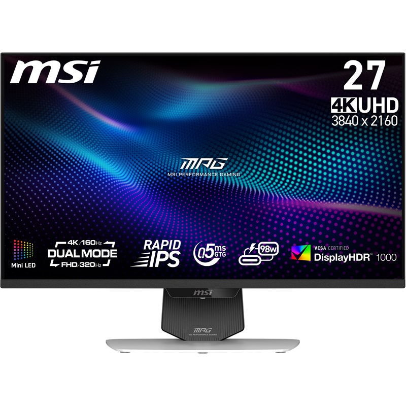 MSI 27 po 3840 x 2560 UHD 144hz/ FHD 288hz de jeuMoniteur