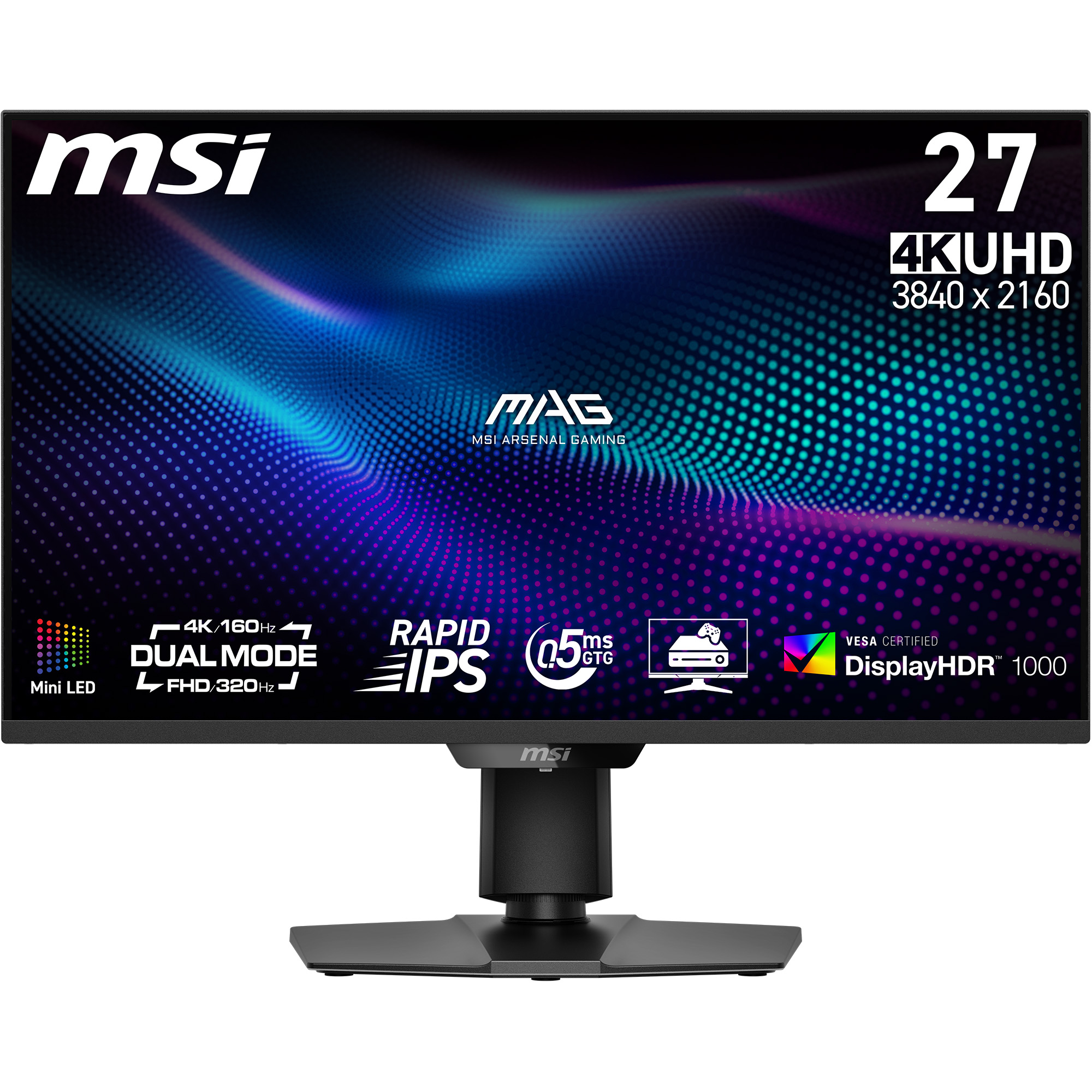 MSI 27 po 3840 x 2560 UHD 144hz/ FHD 288hz de jeuMoniteur