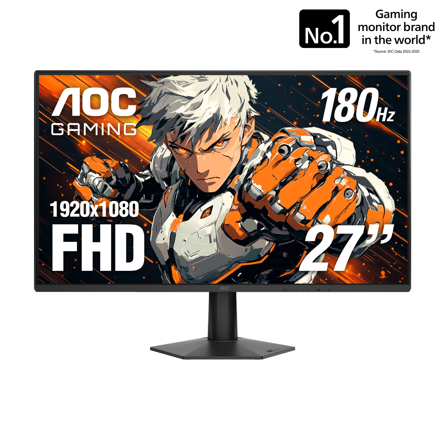 AOC 27" 1920 x 1080 FHD IPS 180Hz Gaming Monitor