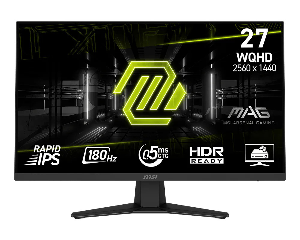 MSI MAG 27" 2560 x 1440 QHD Rapid IPS 240Hz Gaming Monitor