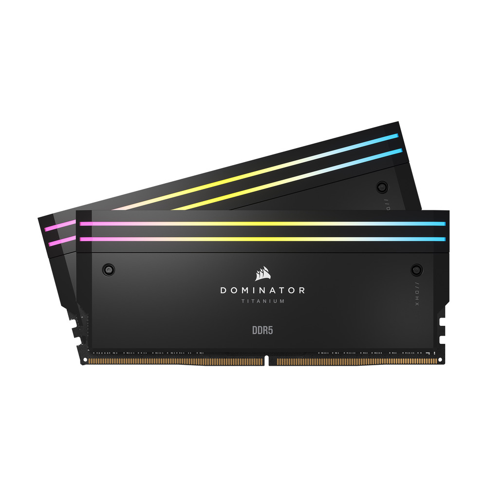CORSAIR DOMINATOR TITANIUM RGB 32 Go (2x16 Go) DDR5 7200MHz CL34 UDIMM