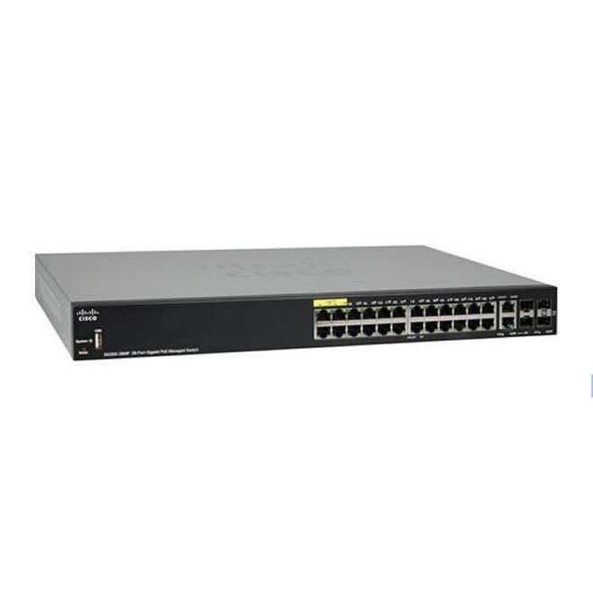 Commutateur Ethernet Gigabit géré Cisco SG350-28MP à 28 ports avec prise en charge PoE+ sur 28 ports