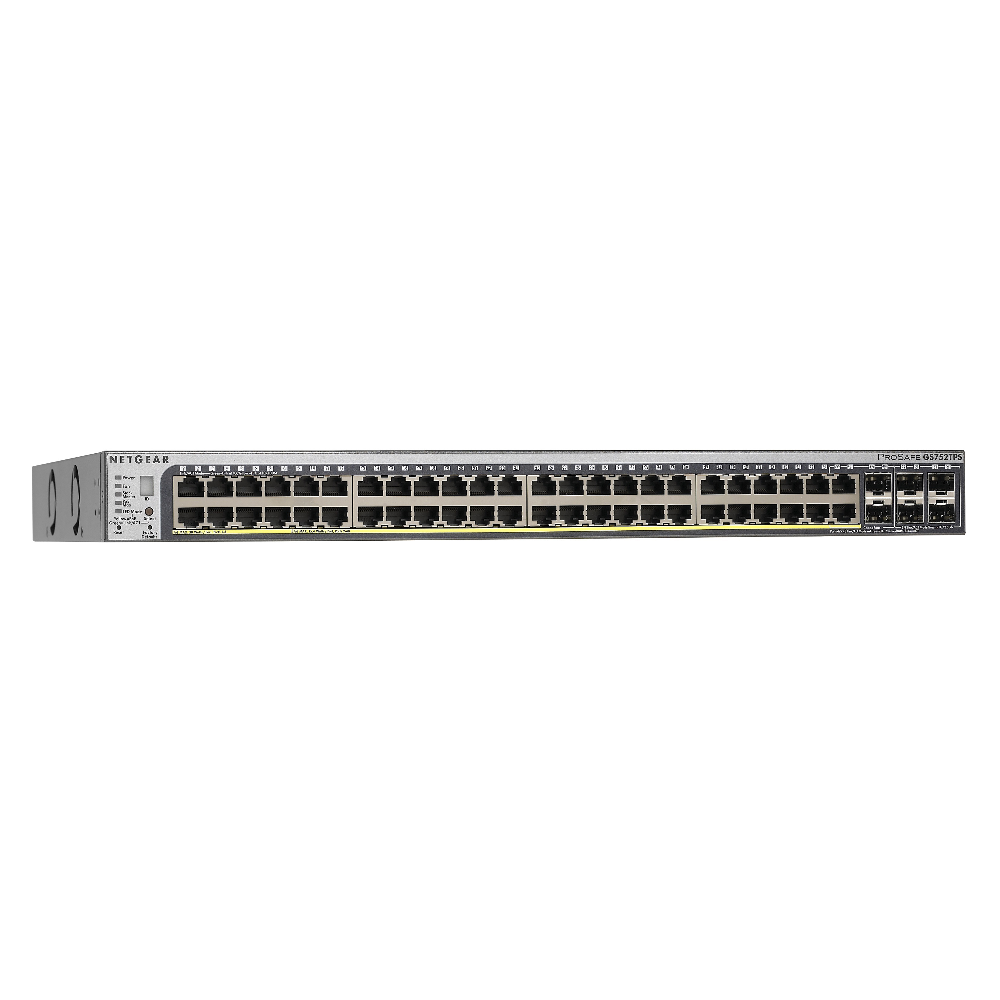 NETGEAR (GS752TSB-100NAS) Commutateur intelligent empilable ProSafe Gigabit 52 ports GS752TS