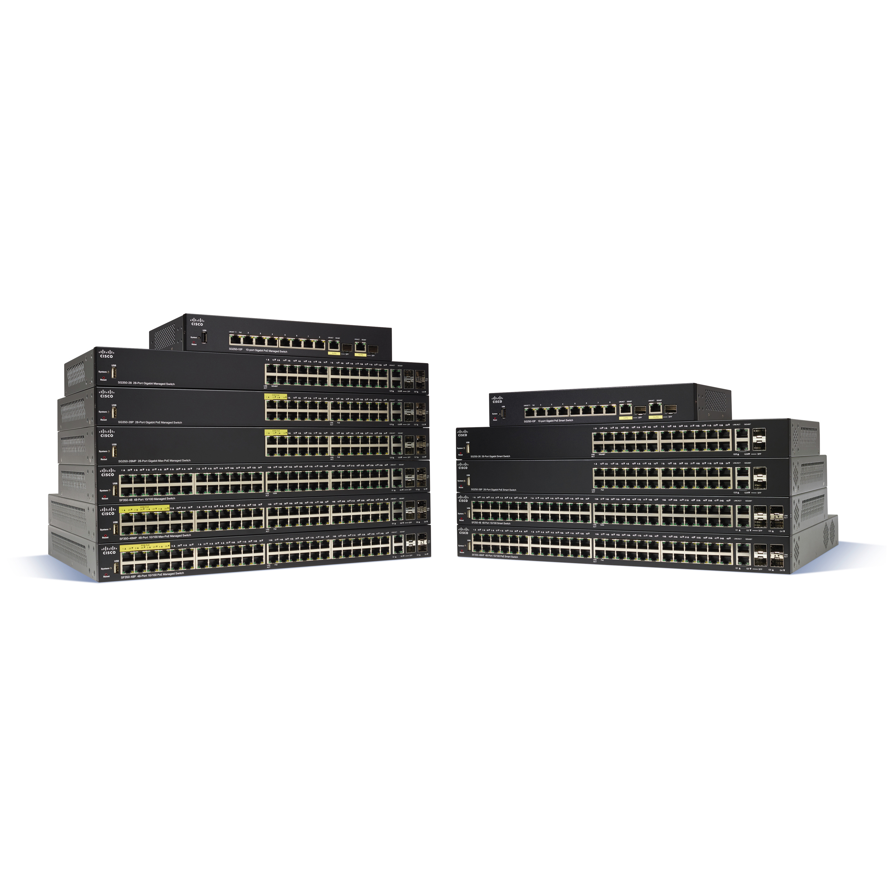 Cisco SG350-10SFP Commutateur SFP géré Gigabit à 10 ports