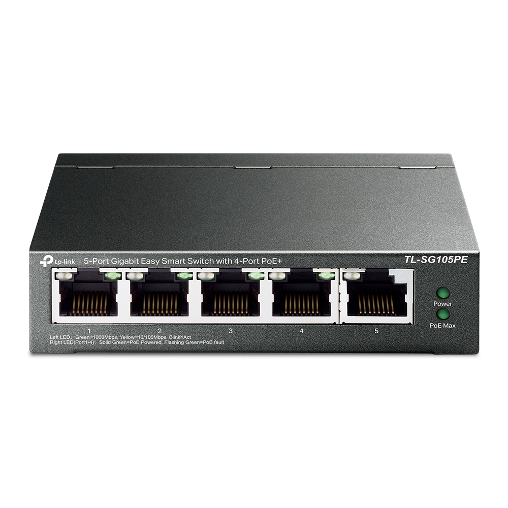 Commutateur intelligent TP-Link (TL-SG105PE) - Gigabit Easy à 5 ports
