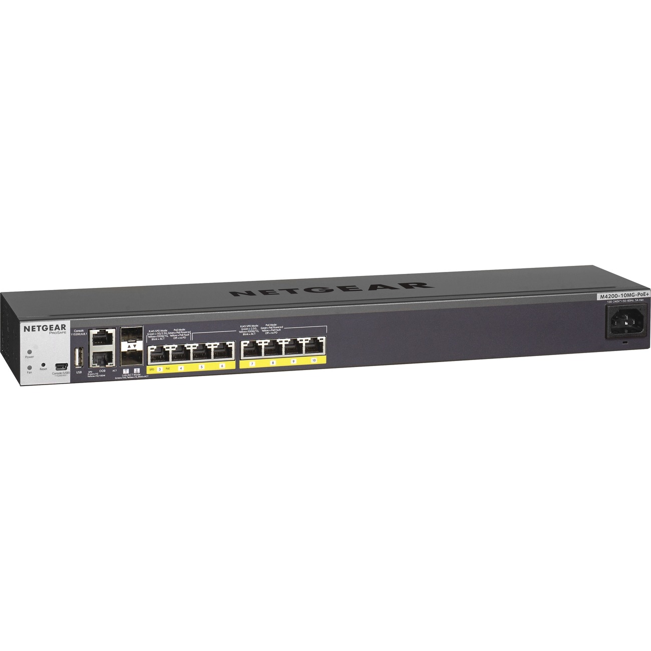 NETGEAR (GSM4210P100NECA) Commutateur de couche 3 M4200-10MG-PoE+ avec alimentation électrique par Ethernet