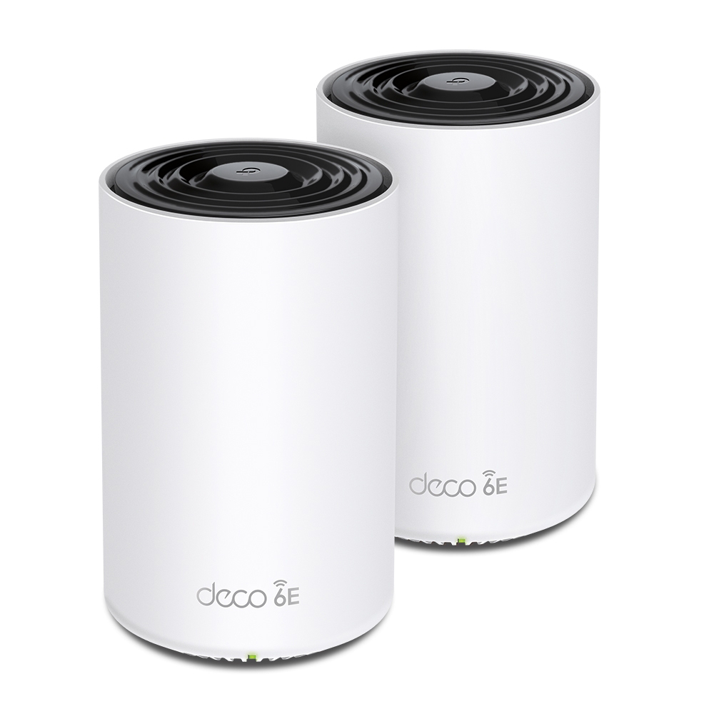 TP-Link (Deco XE75 (pack de 2)) - Système Wi-Fi 6E tri-bande maillé AXE5400 Bande 6 GHz MU-MIMO OFDMA 1,7 GHz Quad-Core