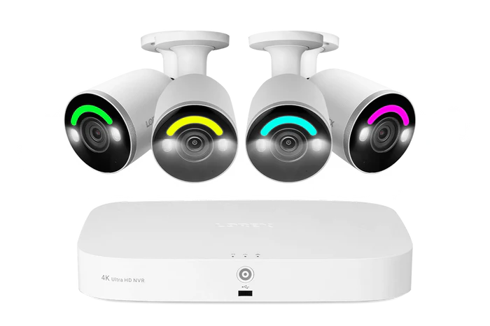 Lorex Fusion 4K 16 Camera Capable (8 Wired + 8 Fusion Wi-Fi) 2TB Wired NVR System with 4 Bullet Cameras Featuring Smart Securit