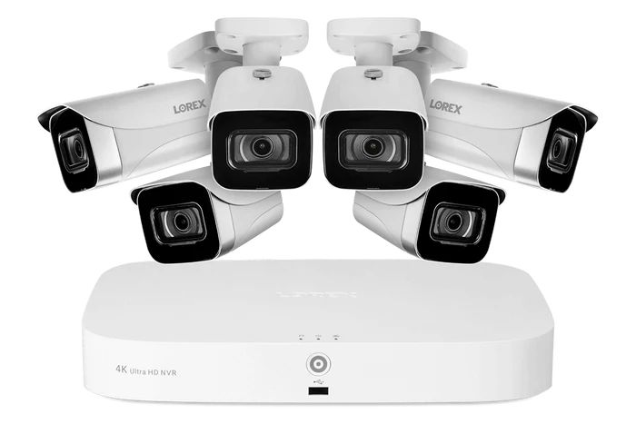 Lorex 4K 16-Camera Capable (8 Wired + 8 Fusion Wi-Fi) 2TB NVR System with 6 Bullet Cameras