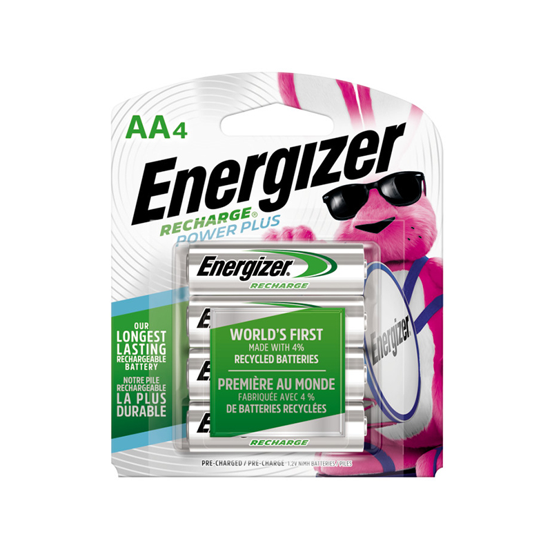 Lot de 4 piles rechargeables ENERGIZER AA 2300 mAh NiMH (NH15BP4)