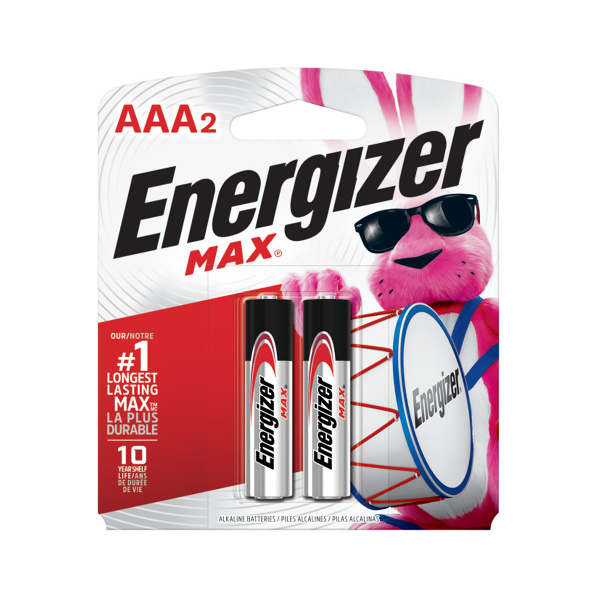ENERGIZER Max AAA Alkaline Battery 2 Pack (E92BP2)