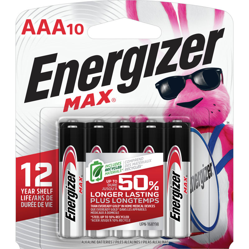 ENERGIZER Max AAA Alkaline Battery 10 Pack  (E92CP-10)
