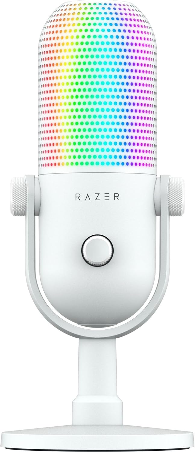 Razer Seiren V3 Chroma RGB USB Microphone - White