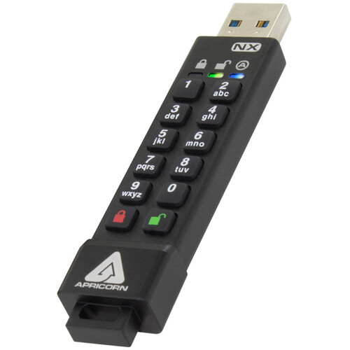 APRICORN Aegis Secure Key 3NX 512GB USB 3.2 (Type-A or Type-C) USB 3.1