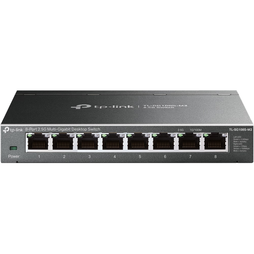 TP-Link (TL-SG108S-M2) Switch de bureau multi-Gigabit 8 ports 2,5G