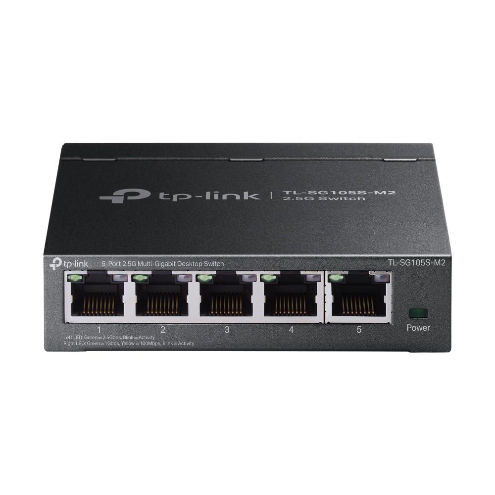 TP-Link (TL-SG105S-M2) Switch de bureau multi-Gigabit 5 ports 2,5G