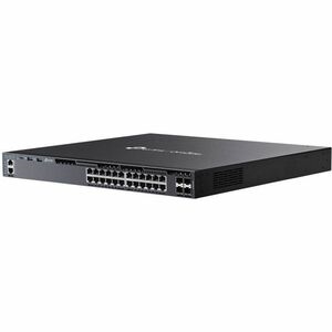 Commutateur PoE+ géré Gigabit empilable L3 Omada 24 ports TP-Link avec 4 emplacements 10G