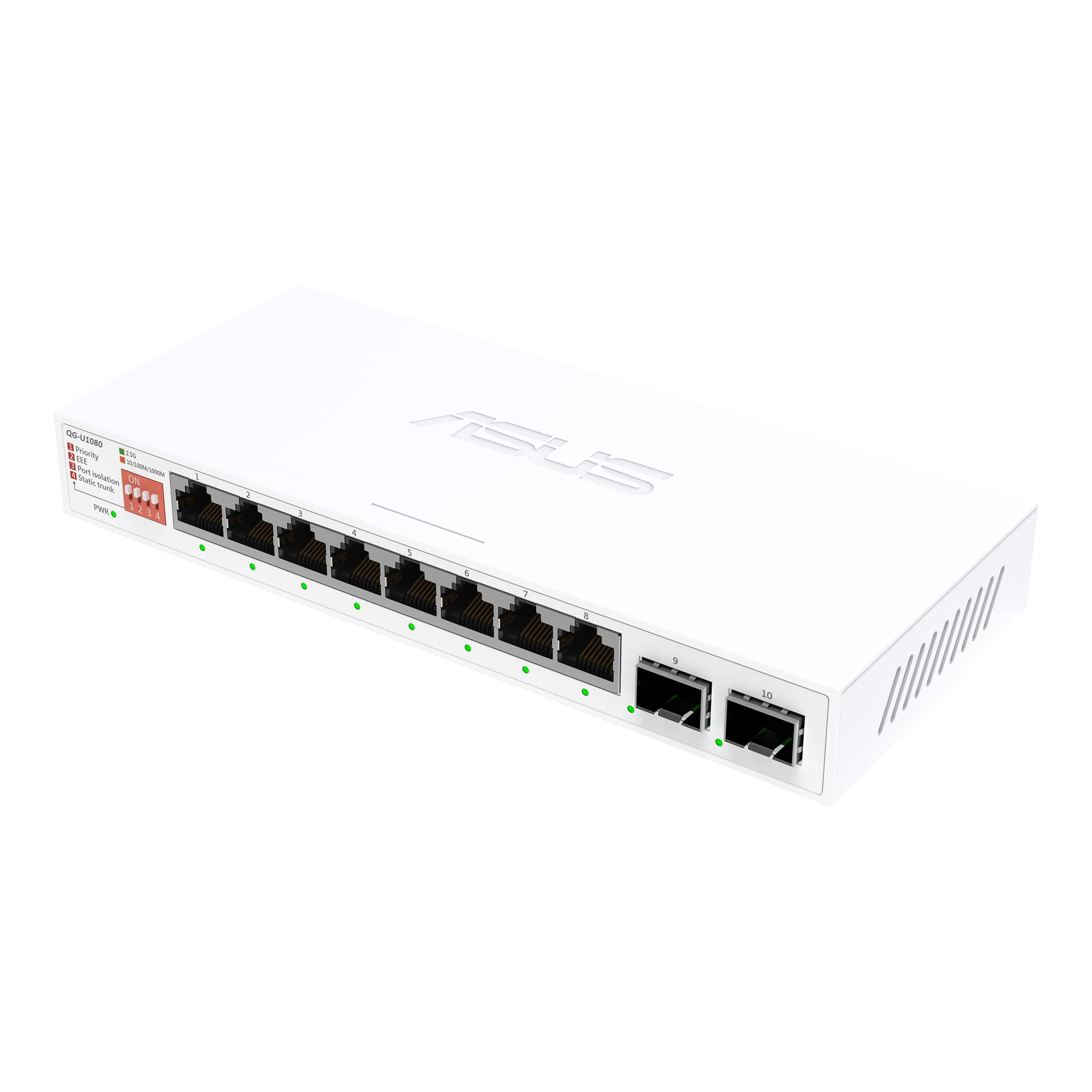 ASUS QG-U1080 commutateur non géré à 8 ports 2,5G et 2 ports 10G SFP+