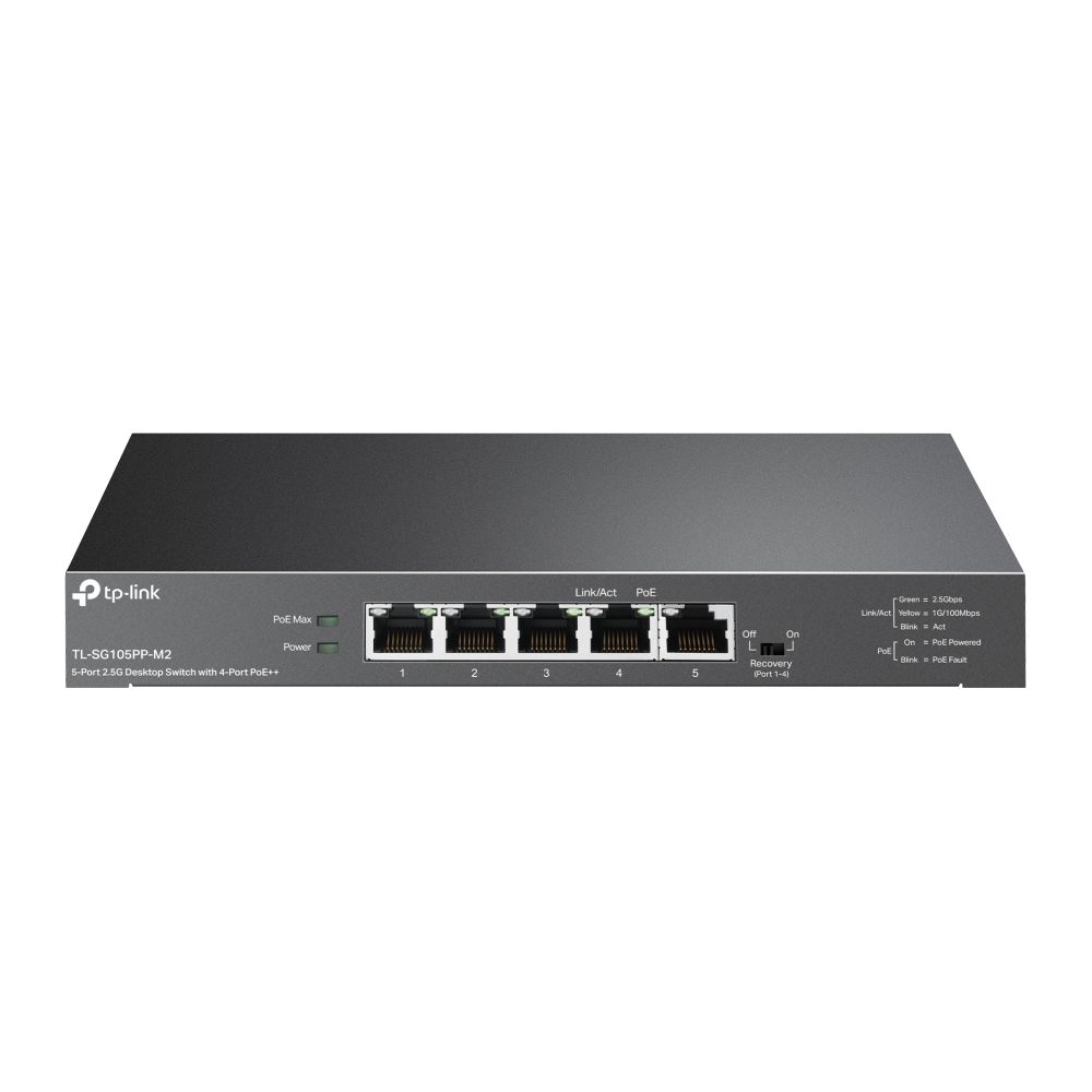 TP-Link (TL-SG105PP-M2) Switch PoE++ non géré 5 ports 2,5G