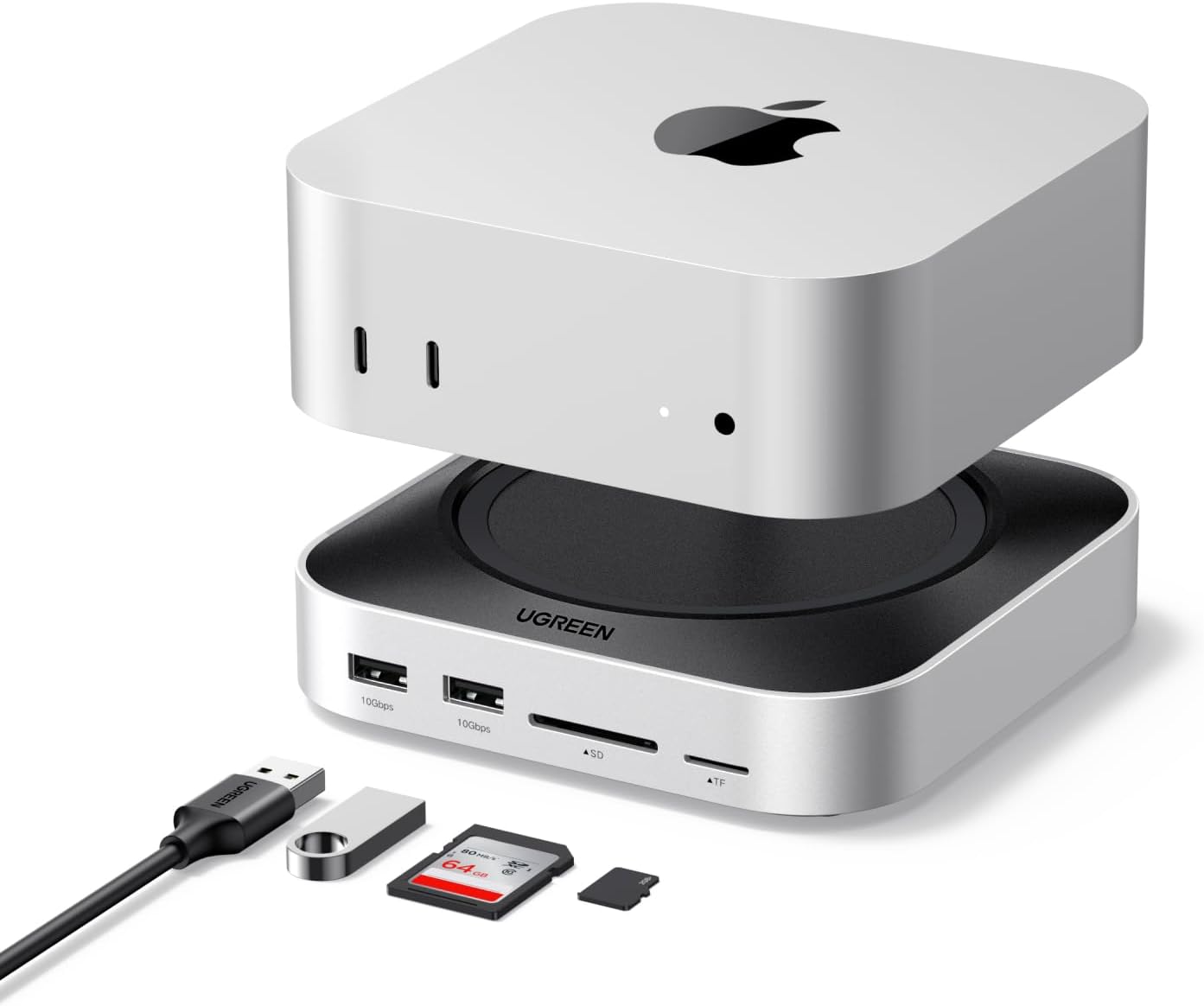 UGREEN Mac mini M4 Dock & Stand with NVMe SSD Enclosure