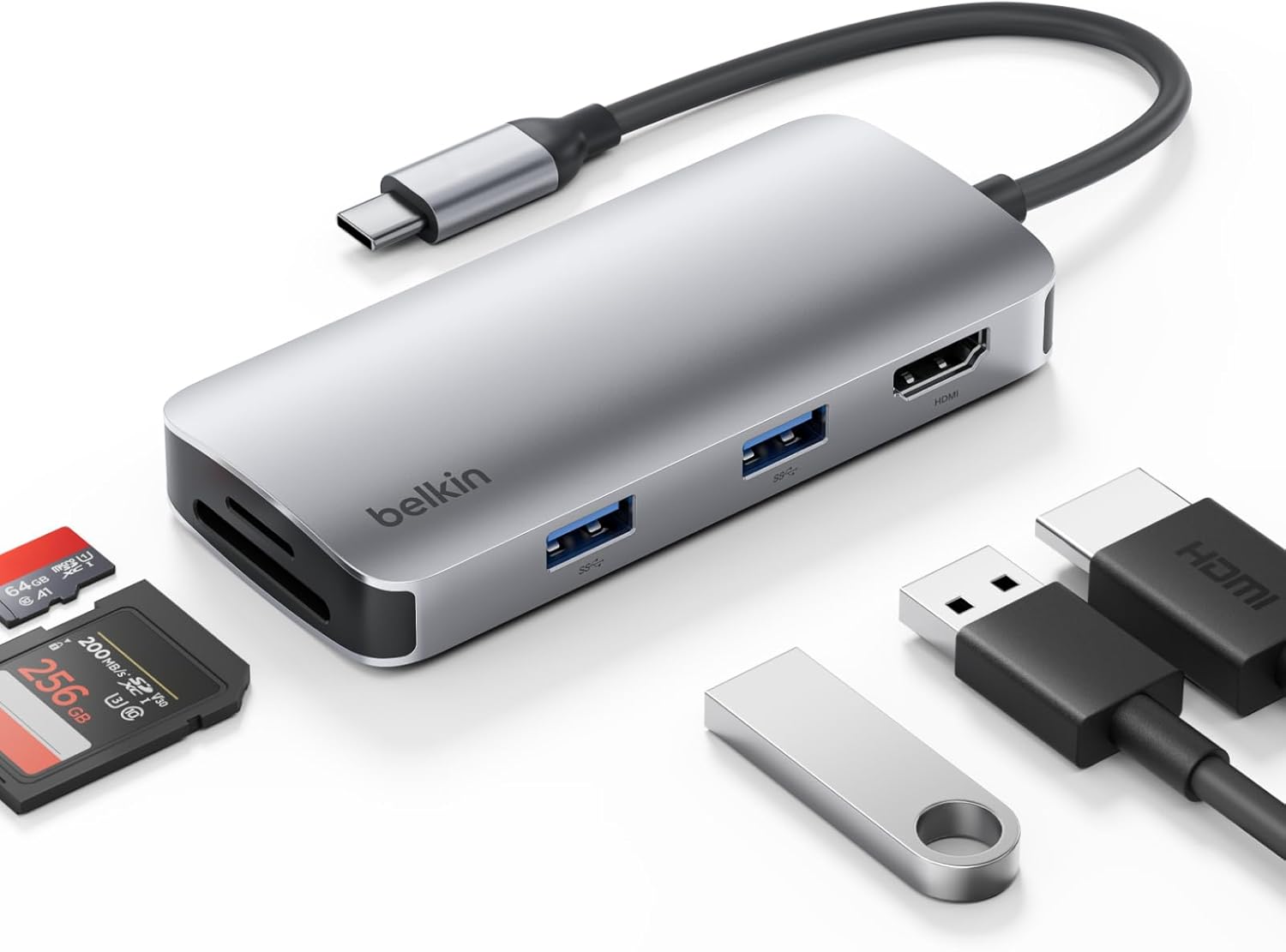 Belkin USB-C Hub, 5-in-1 Multiport Adapter