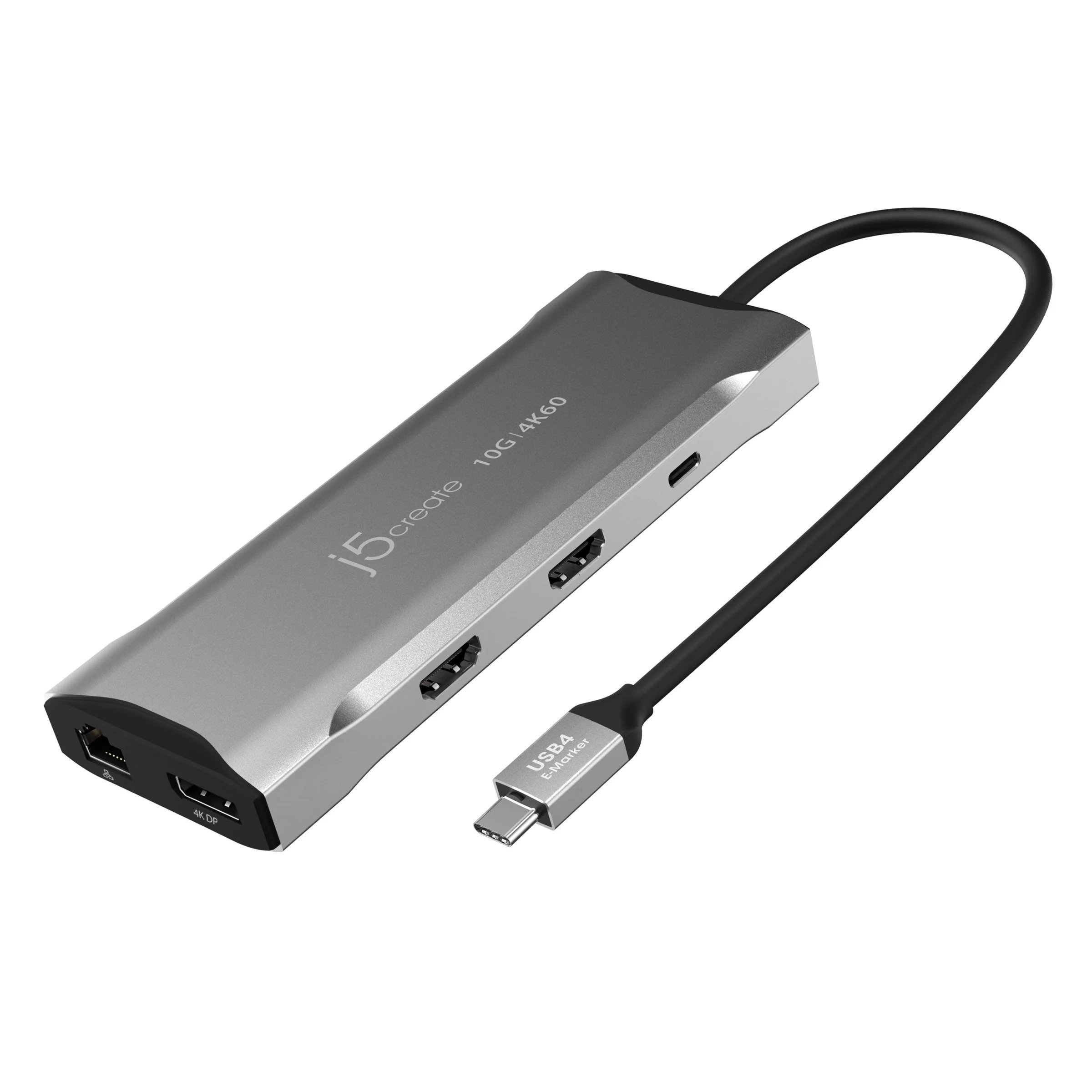 j5create Mini station d'accueil 4K 60Hz Elite USB-C à trois moniteurs