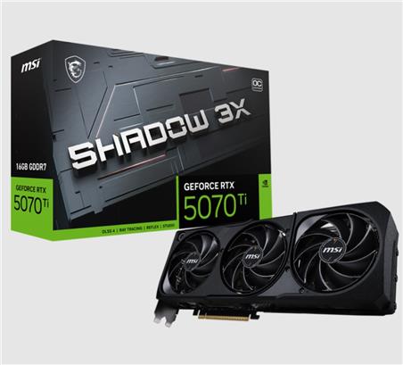MSI RTX 5070 TI 16G SHADOW 3X OC GDDR7 Triple Fans - Canada