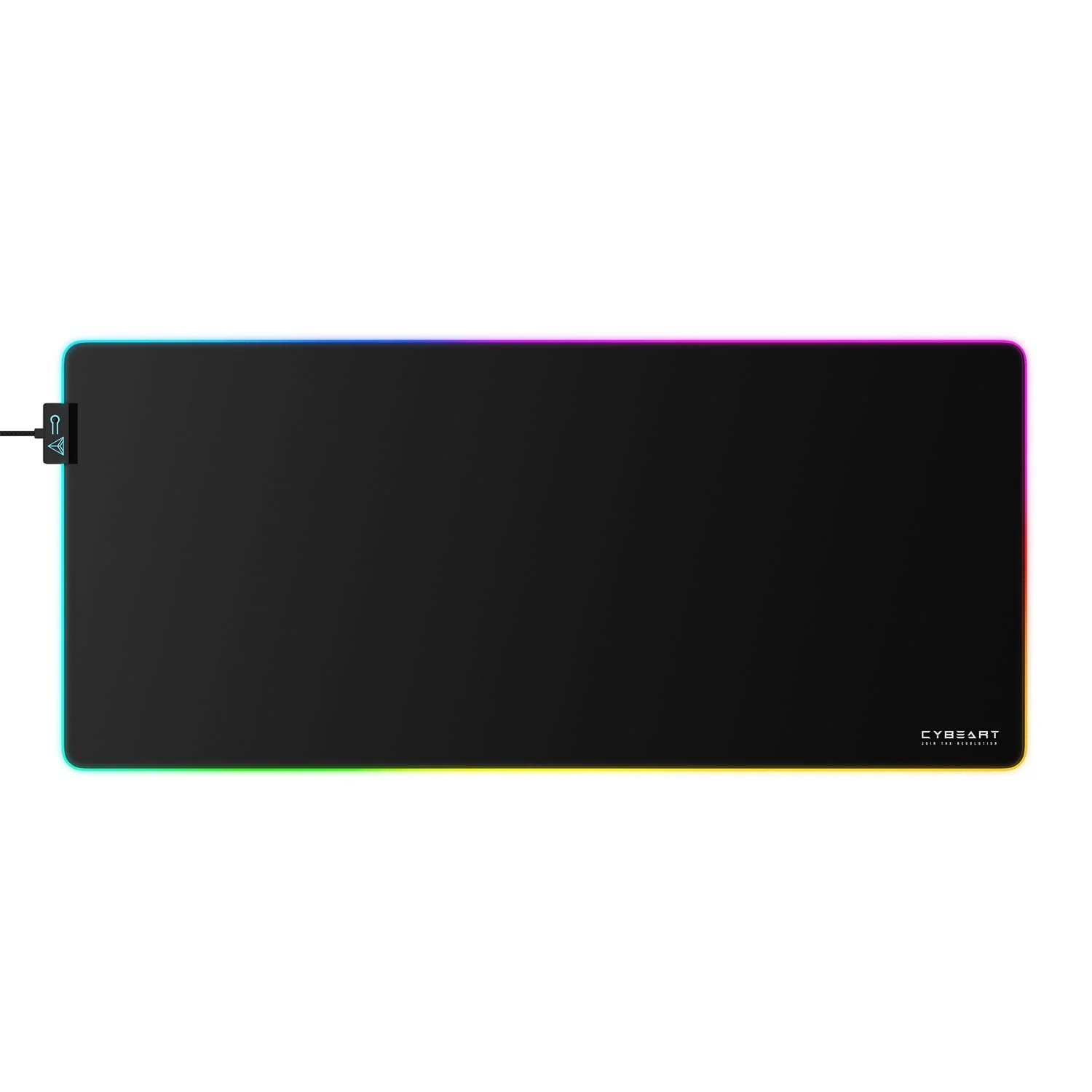 CYBEART Ghost (Black) RGB Gaming Desk Mat (XXL - 900x400x4mm)