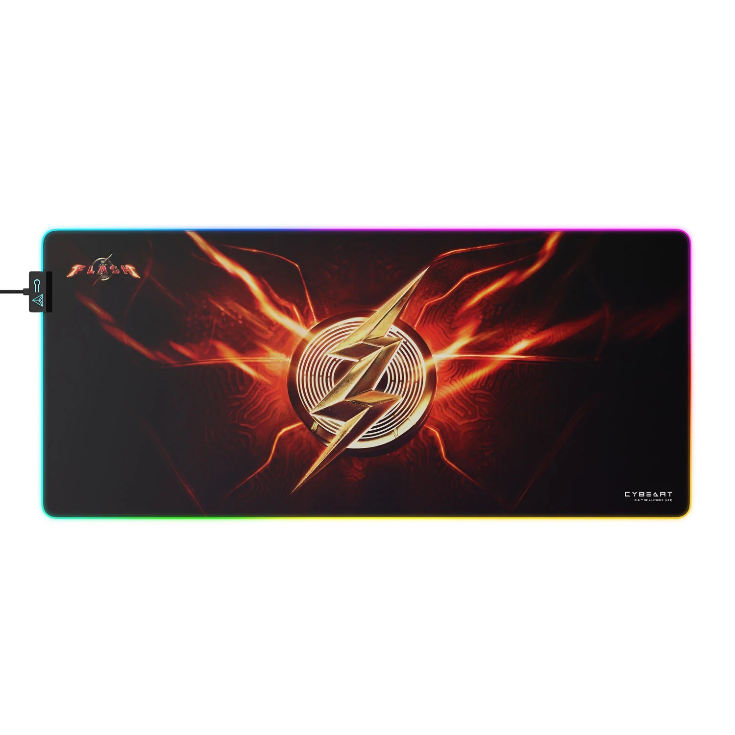 CYBEART The Flash Gaming RGB Gaming Desk Mat (XXL - 900x400x4mm)