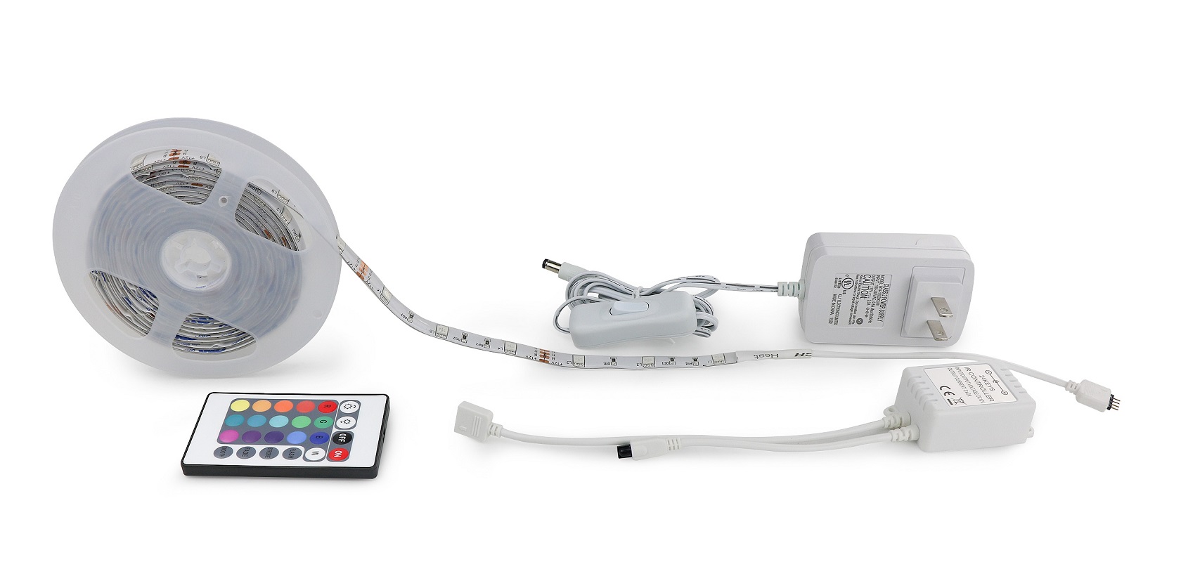 Bande lumineuse LED RVB Kingunion en silicone de 3 m avec télécommande