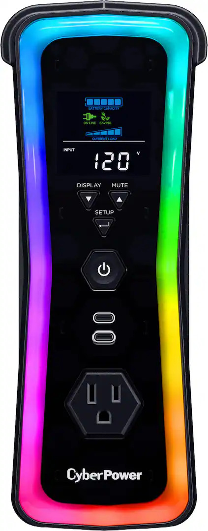 Onduleur CyberPower 1500 VA avec éclairage RGB