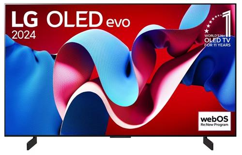 LG 2024 48" 4K A9 Gen 7 C4 OLED Evo Smart TV
