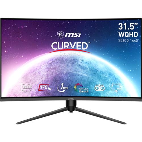 MSI 32" 2560 x1440 (WQHD), 170Hz 1ms Curved Gaming Monitor