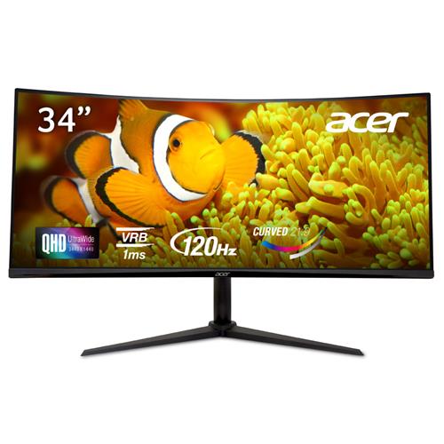 Acer Nitro 34" WQHD 3440x1440 Curved VA 120hz 1ms Gaming Monitor