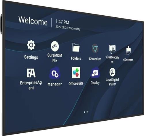 ViewSonic 75 4K UHD Wireless Presentation Display 24/7 Operation Monitor