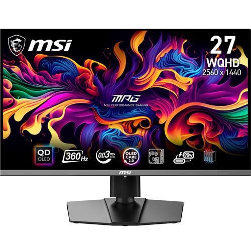 MSI 27" 16:9 QHD, 360Hz 0.03ms Monitor, AI engine