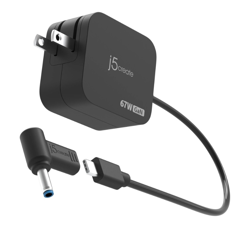 j5create Charger 67W GaN PD USB-C® Mini Charger