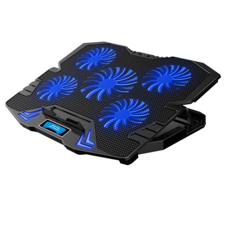 iCAN Notebook Cooler with 5 fans, Support up to 17" Notebook, Blue(Open Box)