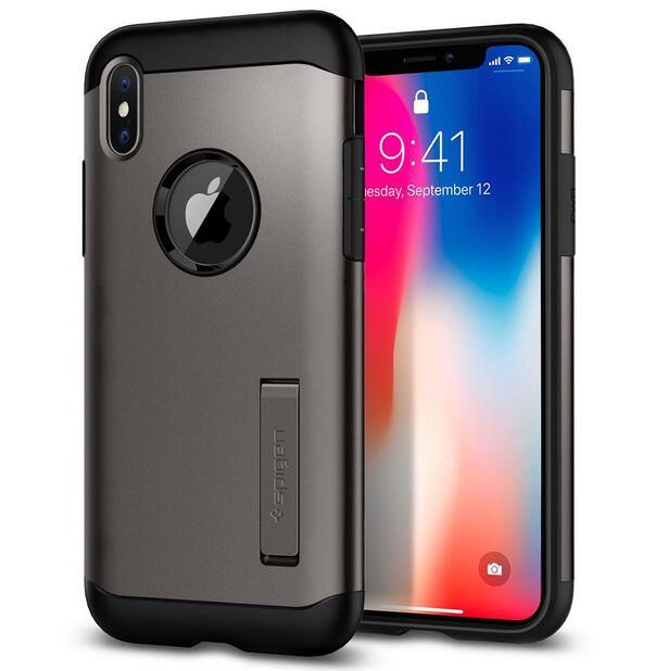 SPIGEN Slim Armor Case for iPhone X - Gunmetal
