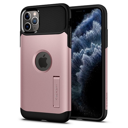 Coque SPIGEN Slim Armor pour iPhone 11 Pro Max - Or rose