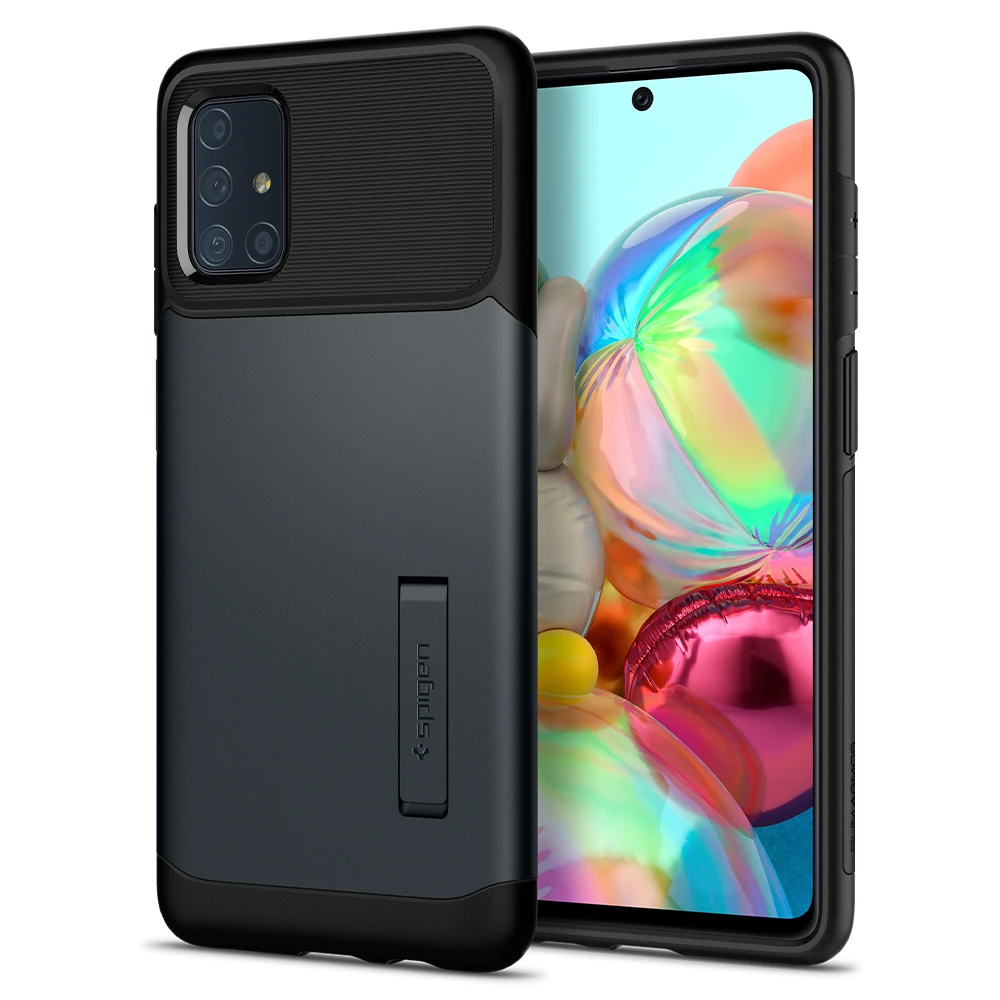Spigen Slim Armor Case for SS Galaxy A71 - Metal Slate