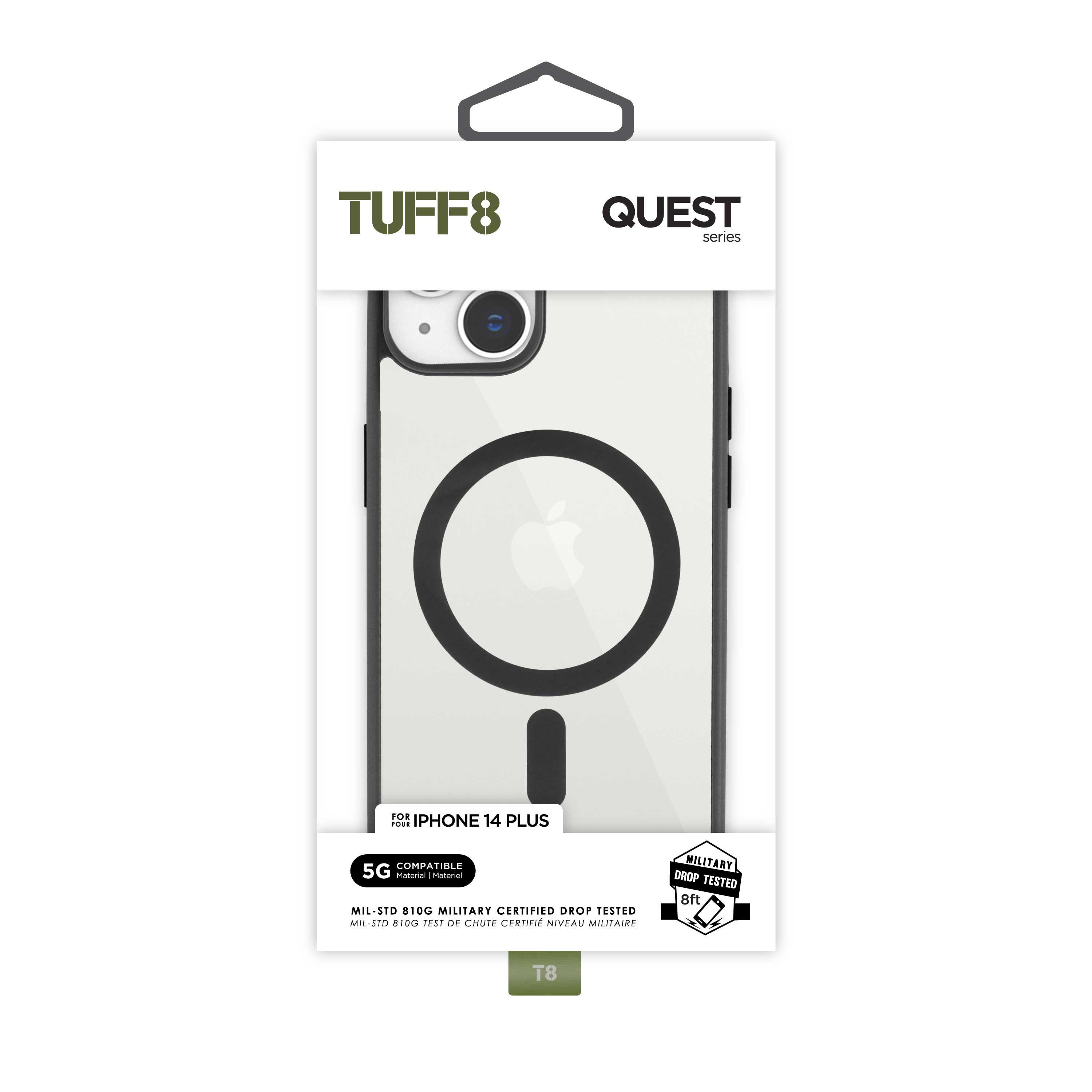iPhone 14 Plus - Coque robuste TUFF8 Quest (Onyx)